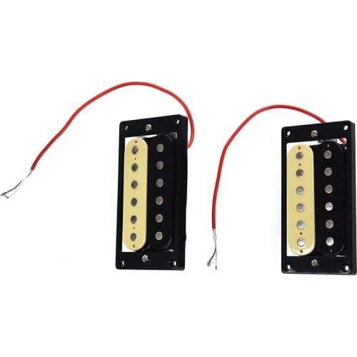 1set of 2 Zebra Faced Humbucker Double Coil Pickups Electric Guitar