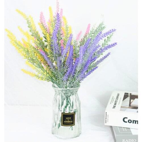 1 Bundle Romantic Provence Lavender Artificial Flower Wedding Home Garden Table Decoration DIY Flower Arrangement Accessories