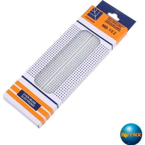 2PCS Breadboard 830 Point PCB Board MB-102 Solderless Universal Prototype Test Develop For Arduino