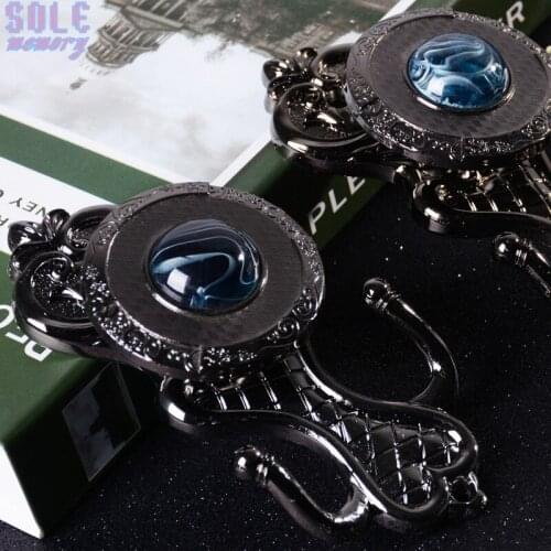 2pcs Luxury Flower Gem Curtain Hook Vintage Crown Metal Alloy Tieback Buckle Holders Wall Hooks Hanger Home Decor