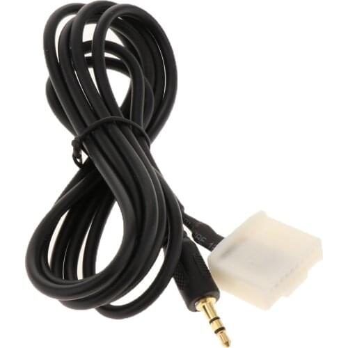 3.5mm AUX in Audio Input Cable Lead Adapter for Toyota Camry Corolla RAV4