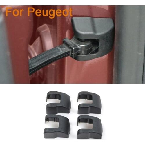 4pcs/lot Car styling Door Check Arm Protection Cover For Peugeot 208 301 308 308S 408 508 2008 3008