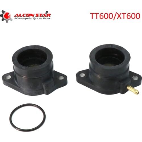 Alconstar- 2 Pcs For Yamaha XT 600 XT600 Motorcycle Motorbike Carburetor Interface Adapter Intake Manifold Boot Joint Racing