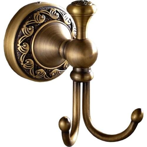 Antique Copper Clothes Hook Robe Hooks Wall Mounted Door Coat Clothes Hanger Hook Home Cloth Towel Rack Bathroom Accessories