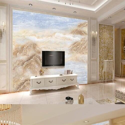 Beibehang Large custom wallpaper sea of clouds Wonderland marble bedroom living room TV backdrop papel de parede para sala estar
