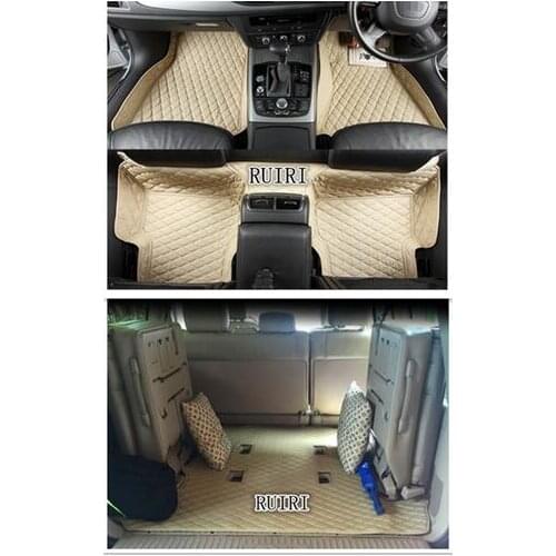Free shipping! Custom special floor mats for Right Hand Drive Toyota Land Cruiser 100 7 seats 2007-1998 waterproof rugs carpets