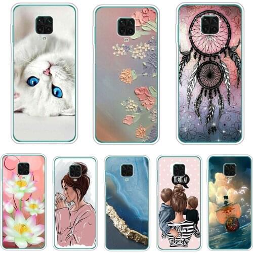 Case For Redmi Note 9 pro Case For Xiaomi Redmi Note 9 Pro Case Silicone TPU Bumper Redmi Note 9pro Back Cover flower