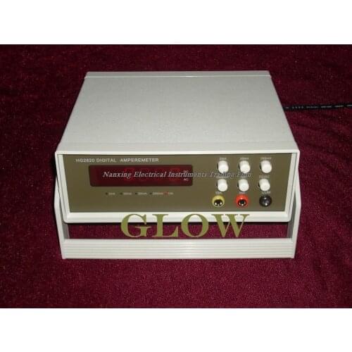 Fast arrival Desktop GLOW28210 4 1/2 digital AC/DC current tester, mA current tester 2mA/20mA/200mA /2000mA/10A