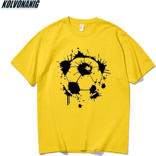 Sport Football Funny Graphic Print T Shirts For Mens Clothing Hip-Hop Street Short Sleeve Oversized Harajuku T-Shirt Punk