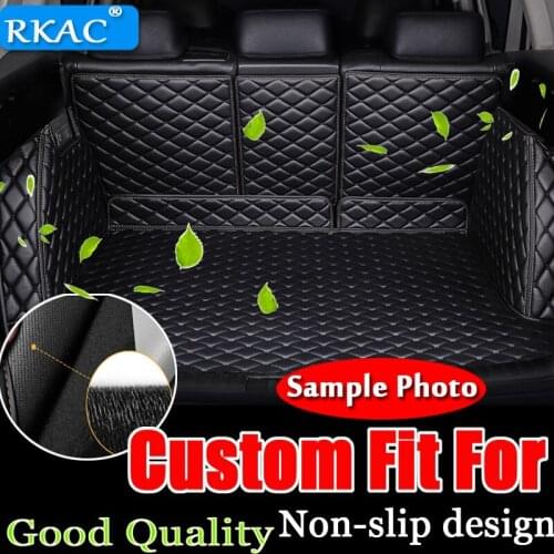 Good quality! Special car trunk mats for Audi Q7 5 seats 2018-2015 waterproof cargo liner boot carpets for Q7 2017,Free shipping