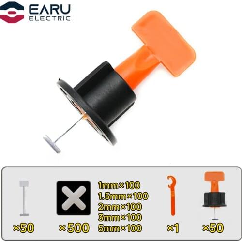 601pcs/set Level Wedges Tile Spacers For Flooring Wall Tile Spacer Carrelage Tile Leveling System Leveler Locator Spacers Plier