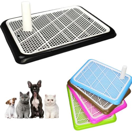 Pet Dog Cat Training Toilet Tray Mat Indoor Lattice Puppy Potty Bedpan Pee Pad Dog Accessories For Small Dogs Cats Pet Products