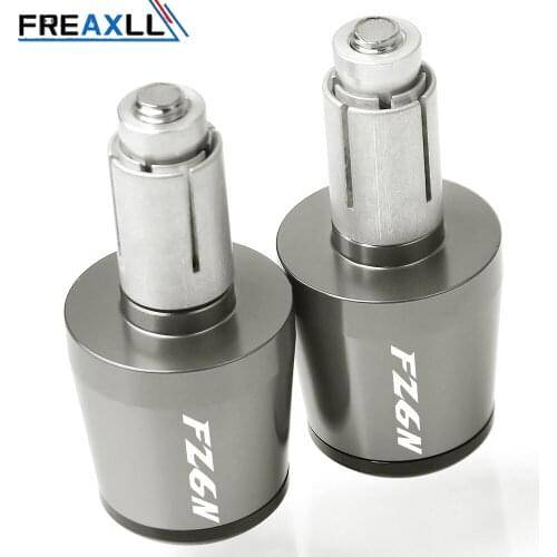 Motorcycle Accessories 7/8" 22MM Handlebar Hand Grips Handle Bar End Cap For Yamaha FZ6-N FZ6N 2004 2005 2006 FZ 6N 1998-2003