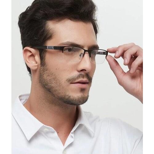 MGHBHS Reading Glasses Men Women High quality Half-frame Diopter Glasses Male Presbyopic Eyeglasses