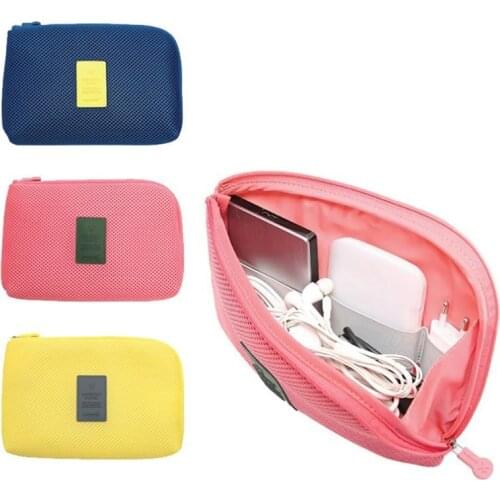 Portable Data Cable Storage Bag Earphone Wire Organizer Case for Headphone Line Headset Closet Organizer Storage Box Storage