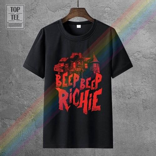 Casual T Shirt Male Pattern Stephen King S It Inspired Beep Beep Richie House MenS T Shirt Anime Casual Clothing