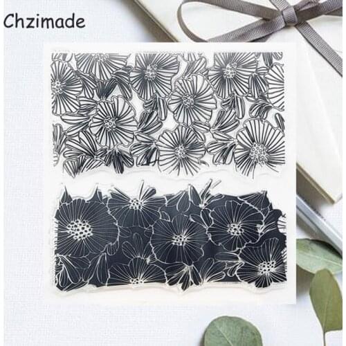 Chzimade Silicone Clear Seal Stamp 14x14cm Diy Scrapbooking Embossing Photo Album Decorative Stamps Paper Card Crafts