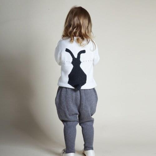 Sweater Sets Baby Girls Clothes Kids Long Sleeve Cotton Grey Khaki Trousers 2Pcs Fashion Trend Children Clothing Set Sports Suit