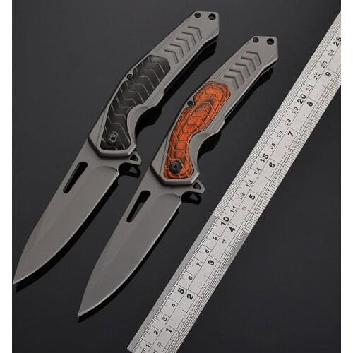 Tactical Folding Knife Survival Pocket Knife Stainless Steel Wood Handle Outdoor Combat Fishing Camping Hunting Knives EDC Tool