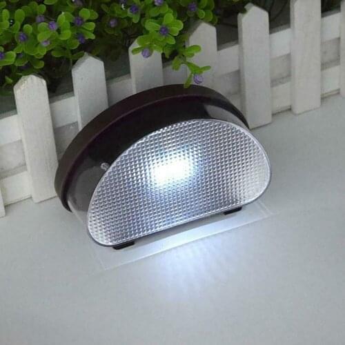 Outdoor Wall Light Mini Wireless 2LED Solar Lamp Night Safety Decorative Lighting For Garden Fence Garage Ladder Front Door