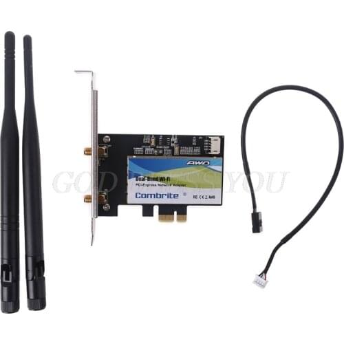 PCIE WiFi Card Adapter Bluetooth Dual Band Wireless Network Card Repetidor Adaptador for PC Desktop Wi-fi Antenna PCI- M.2