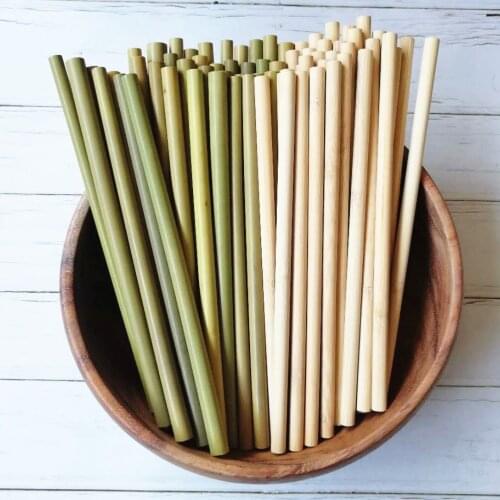 11/10PC Bamboo Straws Reusable Straw Organic Bamboo Drinking Straws Natural Wood Straws Party Birthday Wedding Bar Tools