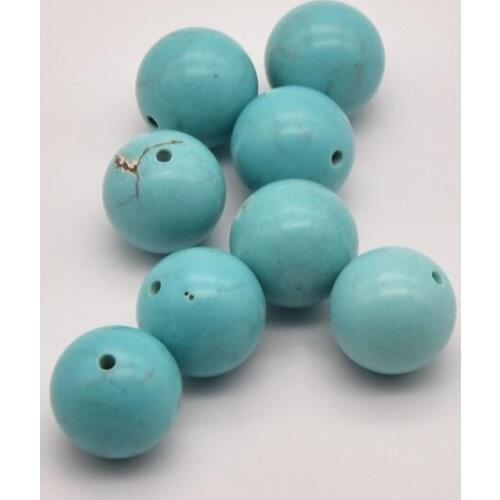 29 Pcs/Lot 12mm Natural Turquoise Round Beads Wholesale Jewelry Lots Handmade Accessories Making For Diy Jewelry Bracelet JA0355
