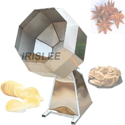 Flavored Nut Octagonal Rice Chips Snack Potato Chip Puffed Corn Flavoring Food Seasoning Machine