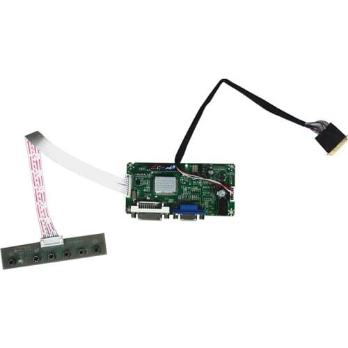 Free Shipping DVI DVA LCD Controller Driver Board LVDS Kit For 15.6inch B156XW02 V.0 1366x768 LED Panel