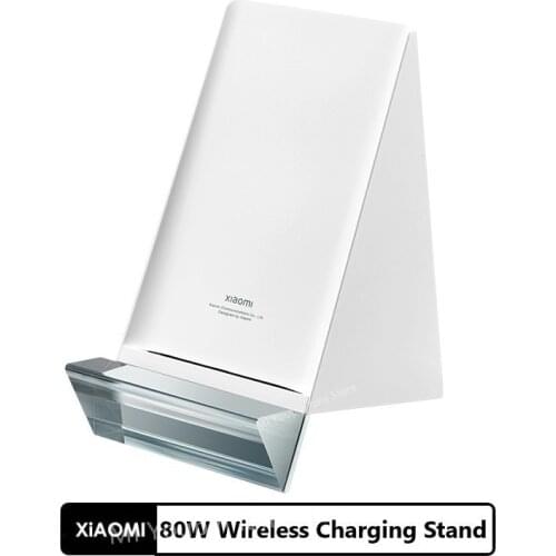 Xiaomi Vertical Wireless Charger 80W Smart Temperature Control Vertical Charging Base With Cable Fast Charge For Xiaomi 11 Pro