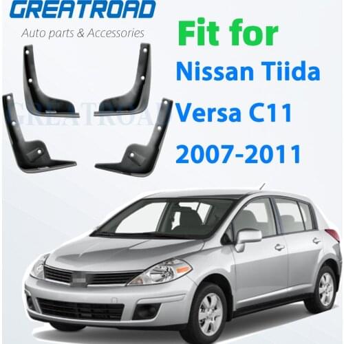 Front Rear Mud Flaps for Nissan Tiida Versa C11 2007-2011 Hatchback Fender Splash Guard Mud Flap Car Accessories
