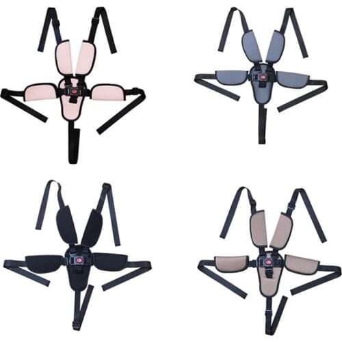 Baby Seat Stroller Belt Strap Cover Shoulder Pads Crotch for Kids Car Seat Infant High Chair Five Point Harness Pram Accessories