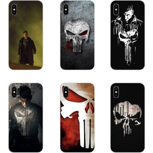 The Punisher Frank Castle For Xiaomi Mi4 Mi5 Mi5S Mi6 Mi A1 A2 A3 5X 6X 8 CC 9 T Lite SE Pro Accessories Phone Shell Covers