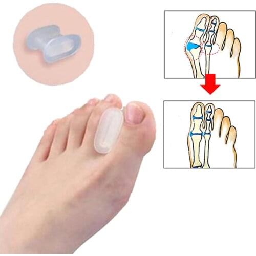 1-6Pair Silicone Foot Finger Toe Separator Adjuster Hallux Valgus Corrector Pedicure Tools Feet Care Bunion Bone Thumb Corrector