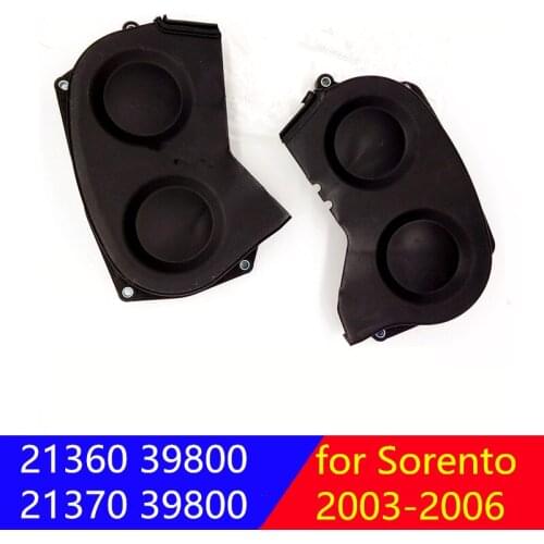 For kia Sorento 2003-2006 Genuine Timing Belt Cover 2PCS 2137039800 2138039800 21370-39800 21380-39800