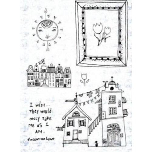 House Transparent Clear Silicone Stamp/Seal for DIY scrapbooking/photo album Decorative clear stamp A7185