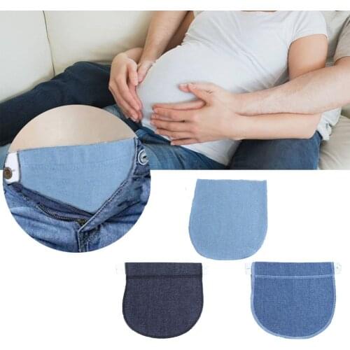 Maternity Waistband Elastic Extender Soft Pants Belt Extension Buckle Button Lengthening Pregnant Women Pregnancy Adjustable