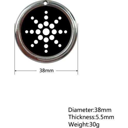 Energy Balance Volcanic Stone Pendants Necklace Germanium for Boyfriend