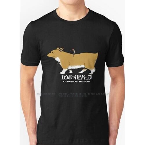 Corgi Ein The Data Dog T Shirt 100% Pure Cotton Ein Ein Floating Floating Anime Manga Cowboy Bebop Cowboy Bebop Data Dog Corgi