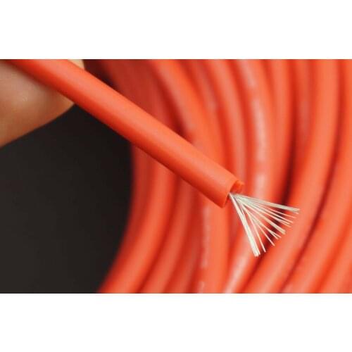 40KV-DC Gauge 22 AWG 5 Feet Red Welding Battery Pure Copper Flexible Cable Wire