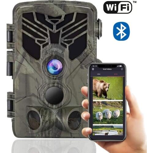 Wifi Trail Game Camera 20MP 1080P Wireless Hunting Camera 940nm IR LED Bluetooth Wild Camera APP Scouting Surveillance Camera