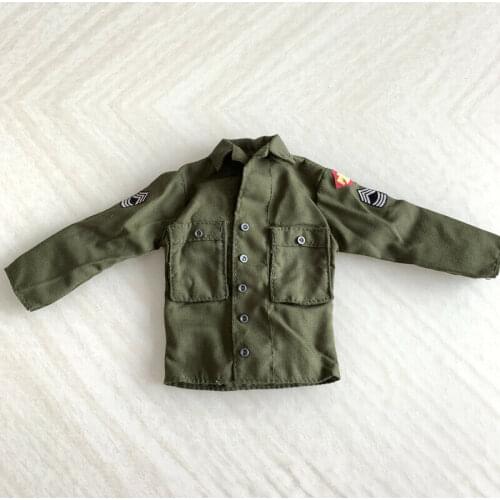 1/6 Scale World War II U.S. Army Uniform Shirt Model for 12" Action Doll