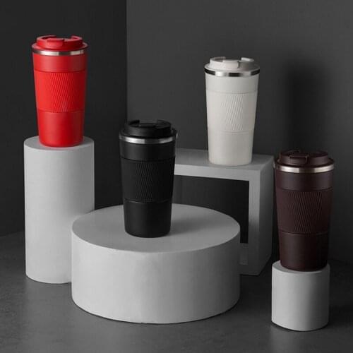 Fashion 304 Stainless Steel Vacuum Coffee Cup Bussiness Office Outdoor Car Travel Use Coffee Thermos Mug Tumbler Insulation Cup