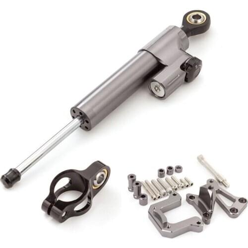Motorcycle Aluminum Steering Stabilizer Damper Mounting Bracket Set For Yamaha M-SLAZ Complete Set