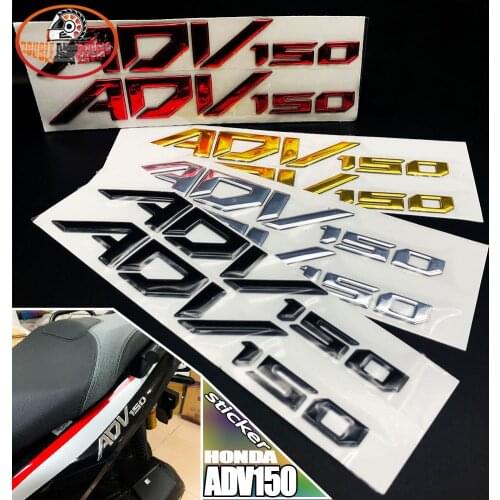 Motorcycle Decals Stickers Emblem Badge 3D Decal Raised Tank Wheel Tank Decals Applique Emblem For HONDA ADV150 adv 150 '19-'21