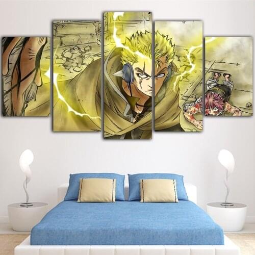 Wall Art Home Decoration Fairy Tail Canvas Paintings Pictures Japan Animation Figure HD Prints Modular Poster For Living Room