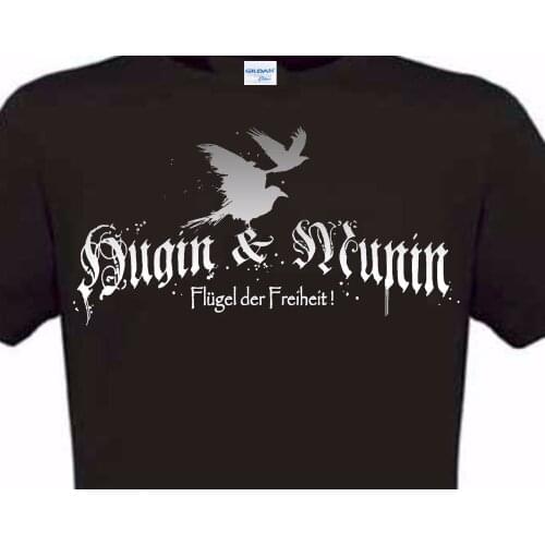 New summer style O-collar sandals T-shirt T-shirt Hugin Munin Odin Viktor Thor German Wintan Sleipnir Edda new mens Tee shirt