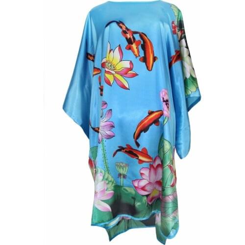 NEW Green Peacock Chinese Women Bathrobe Nightgown Plus Size 6XL Rayon Night Dress Sleepwear Sexy Robe Kaftan Gown Negligee