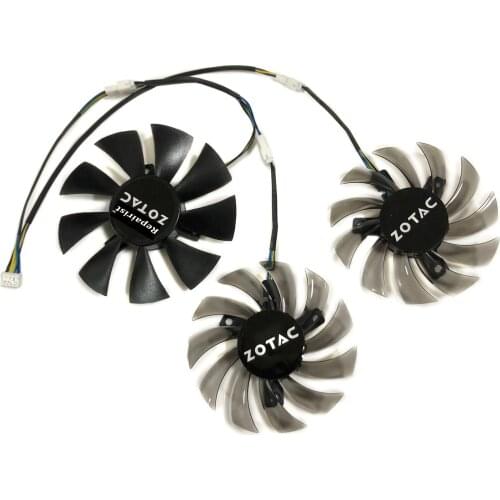 3pcs/lot GTX780/770 video cards GPU cooler fan For ZOTAC GTX 770-4GD5 Graphics Card GPU cooling