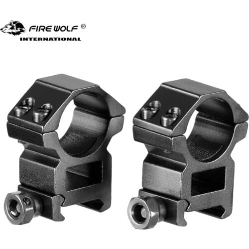 Hunting accessories 25.4mm oscilloscope ring height and 20mm Picatinny Weaver flashlight mounting dovetail rail mounting